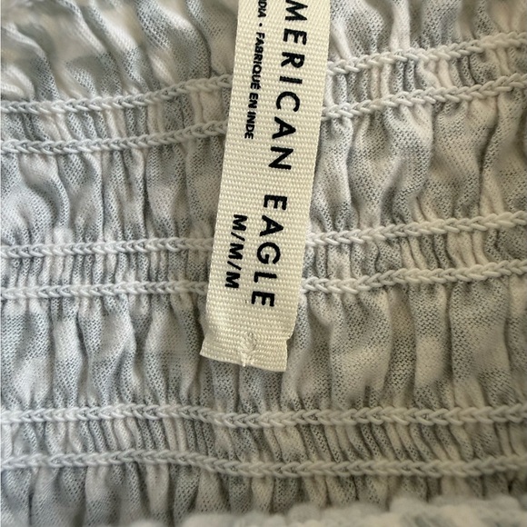 American Eagle Outfitters Textured Gray Top - Picture 2 of 3